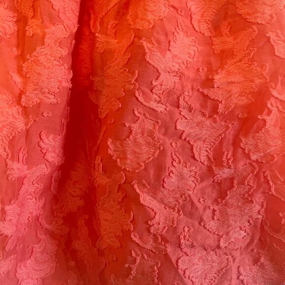 By Anthropologie Amber Tank Top Coral Ruffle Criss-Cross Straps Textured size XL - Picture 7 of 13
